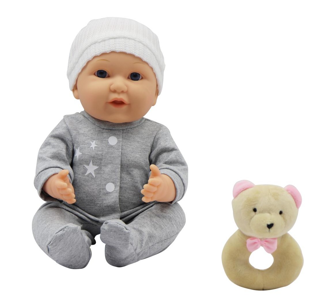 14-Inch Sweet Baby with Plush Rattle